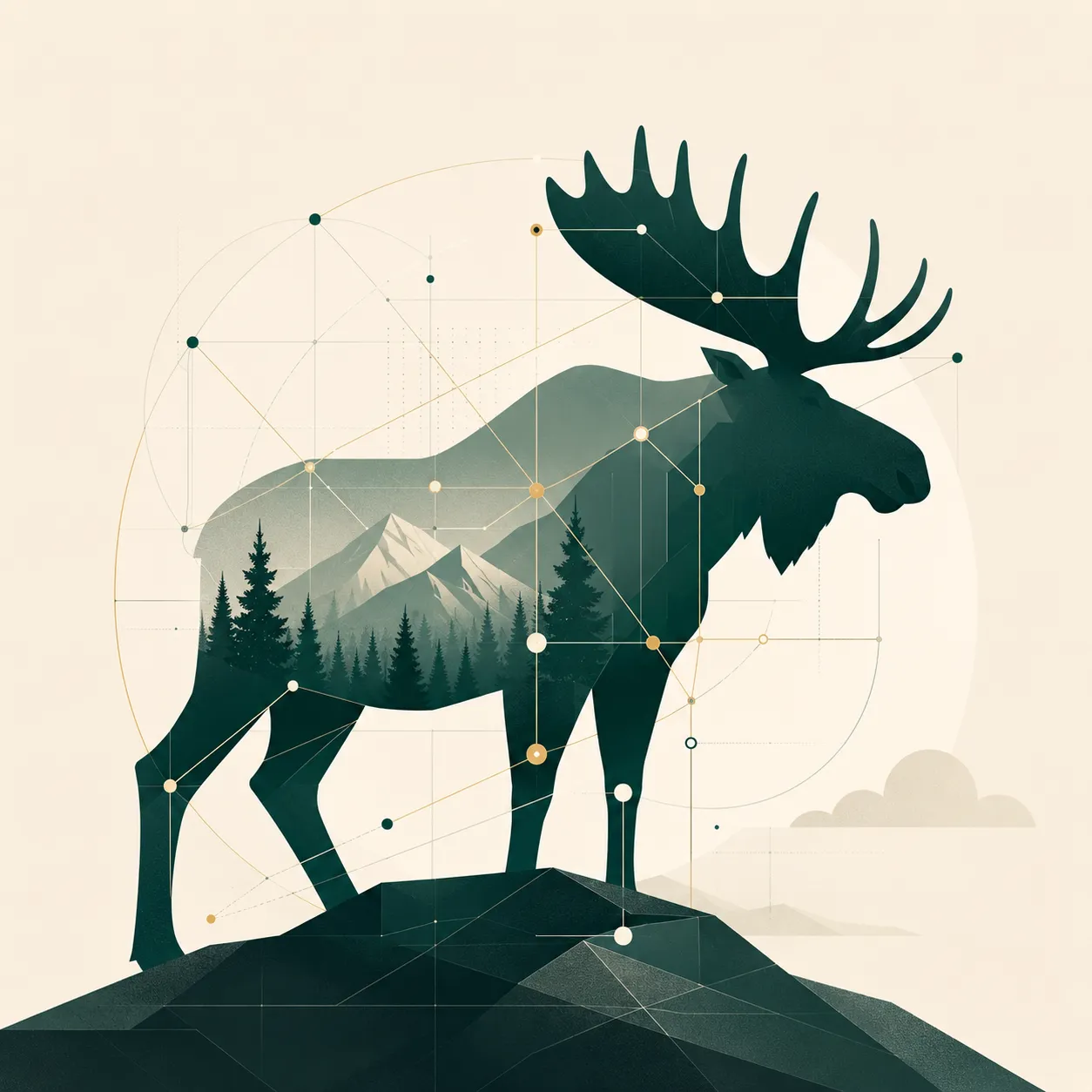 MooseWeb illustration connecting web systems, growth, and South Carolina business