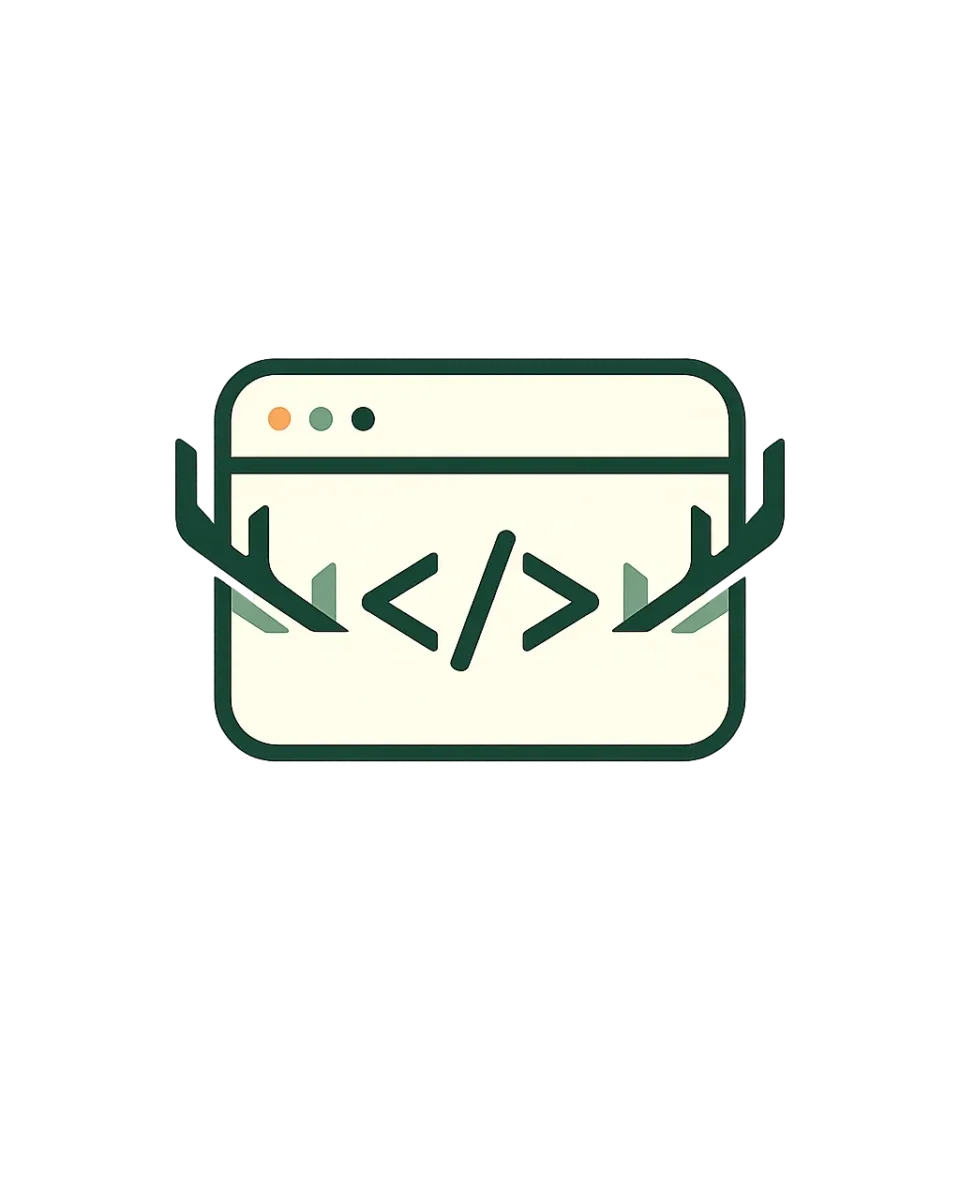 Custom-coded WordPress website illustration