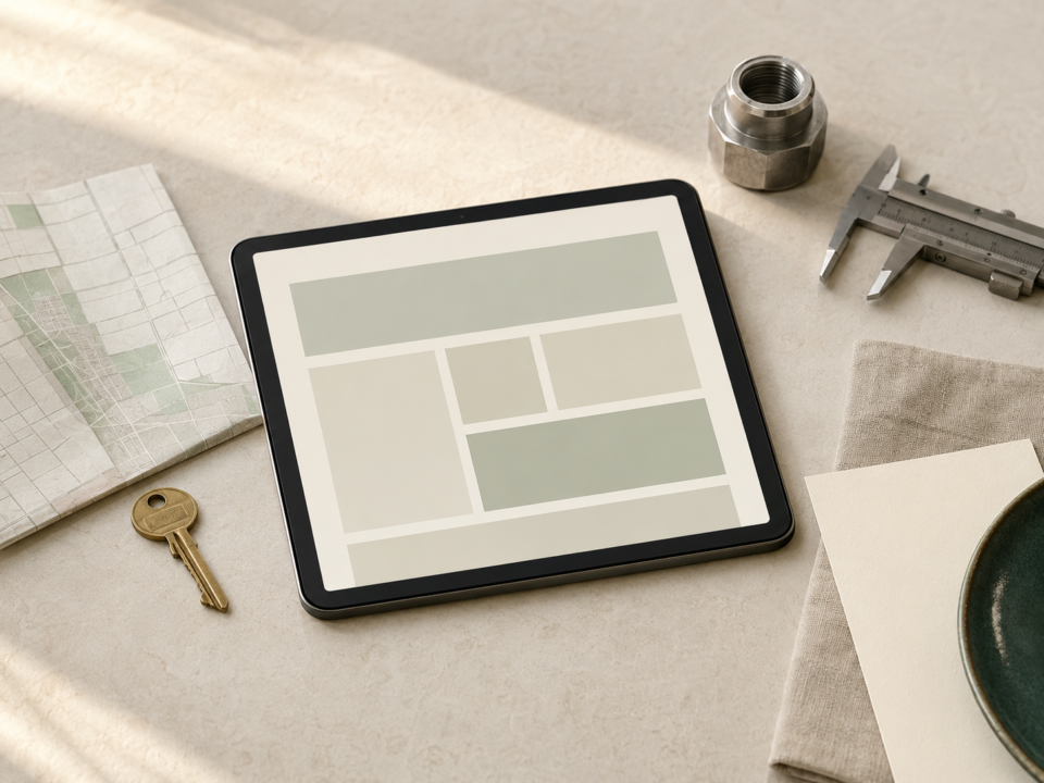 Responsive website portfolio shown across desktop, tablet, and mobile