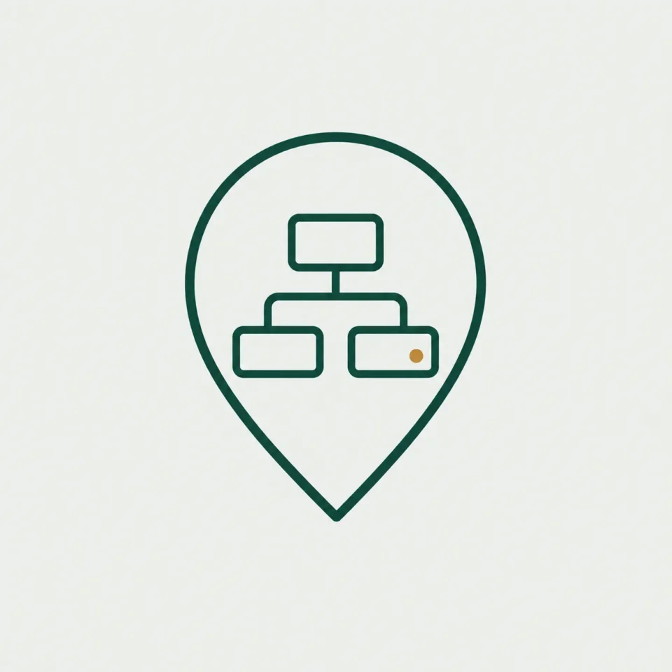 Local search content and website performance illustration